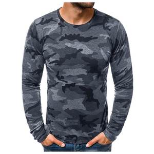Camiseta de camuflaje para hombres, camisa personalizada de manga larga con cuello redondo, hecha en paquistaní, Sialkot - Product Image 1
