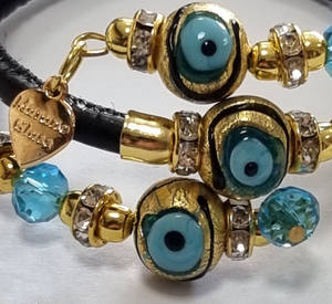 สร้อยข้อมือ Fiona สร้อยข้อมือลูกปัดแก้วแลมป์เวิร์คสไตล์ลำลองสปอร์ต - Product Image 2