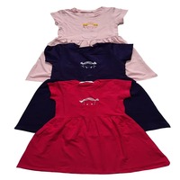 Robe d'été printemps pour filles, mignonne et tendance, coupe trapèze, longueur genou, manches évasées, haute qualité, écologique et respirante, vente en gros