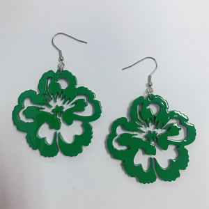 Offre Spéciale Vietnam Art et Artisanat Fleur Boucles D'oreilles Mignon Pendentif Style Corne Artisanat Charmes Vietnam Corne Boucle D'oreille Bijoux - Product Image 1