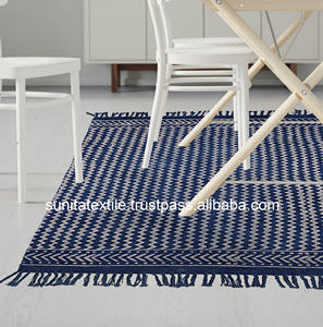 Alfombras de área para sala de estar, decoración del hogar, Color azul Indigo moderno, tejido a mano, turco, Kilim, paño de barro - Product Image 2