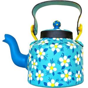 MULTI COLOR HANDIPAINTED DECORATIVE ALUMINIUM TEA KETTLE BEST QUALITY ORIGINAL AUTHENTIC TEA KETTLE - Product Image 5