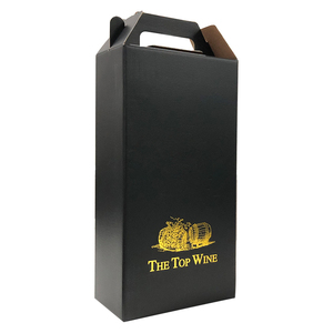 Boîtes d'emballage en carton rigide pour whisky <span class=keywords><strong>champagne</strong></span>, pour whisky, vin rouge, luxueux et élégants, estampage à chaud, boîtes en carton noir, 2 bouteilles, 2020 - Product Image 5