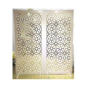 Fondo de color blanco de hierro con fondo de flores artificiales de Calidad exclusiva para decoración de hoteles y fiestas - Product Image 2