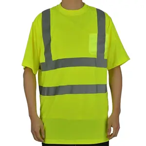 قميص السلامة والعاكس OEM الخدمات الرجالية ارتداء عالي الرؤية في المهام والعمل قمصان هاي في سترات السلامة