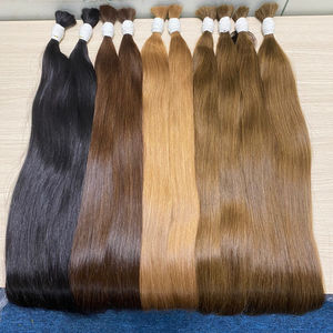 Extensions de cheveux Remy vierges cambodgiennes non tissées Styles droits et ondulés en vrac pour le type de tissage de cheveux de tressage - Product Image 1