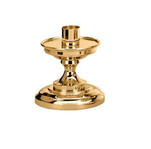 Portavelas de altar cuadrado de metal de Brassworld India, modelo religioso pulido hecho de latón - Product Image 4