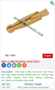 ที่หนีบแหวนไม้หัวใหญ่ GS 1341สำหรับเครื่องมือเครื่องประดับ-เครื่องมืออัญมณี - Product Image 2