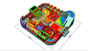 CQ kaleler ve slaytlar ile CQ kapalı oyun alanı şişme Park oyun alanı <span class=keywords><strong>Paradise</strong></span> cennet - Product Image 6