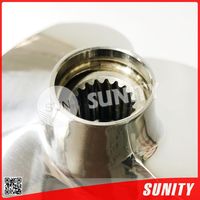 Nouveau Hélice SUNITY PWC Solas SK-CD-12/14 140mm Argent Haute Efficacité Certifiée ISO9001 pour Moteur Hors-Bord 2 Temps Sea Doo Jet