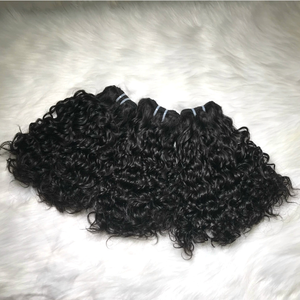 นามสกุลผมมนุษย์หยิกพม่าหนังกำพร้าชิดผมจากผู้ขายผมบริสุทธิ์เวียดนามสีดำ - Product Image 5