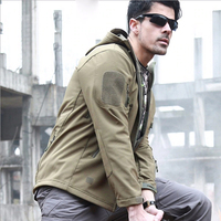Veste tactique d'extérieur en peau de requin pour homme, imperméable, coupe-vent, manteau de chasse, vêtements de Camouflage