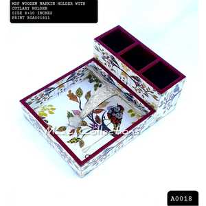 Porte-couverts avec boîte à mouchoirs pour table à manger en gros | Porte-couverts porte-serviettes | Support de cuisine pour garder cuillères fourchette - Product Image 4