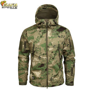 Vestes de chasse en polyester de haute qualité pour hommes, coupe-vent tactique en polaire imperméable avec plusieurs couleurs, vêtements de chasse - Product Image 6