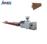 Machine d'extrusion de plastique Jwell (WPC) pour la production de plinthes en PVC bois-plastique, ligne de production