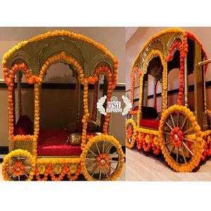 Cochecito de mano para novia musulmana, diseño DLI increíble para la entrada de la novia, boda india impresionante y mahndi Doli Palki - Product Image 1