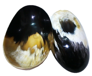 Axiom Home Accents Cuenco de cuerno de búfalo/buey ecológico hecho a mano 100% Cuenco de servicio de cuerno nuevo natural para acampar Frutero - Product Image 3