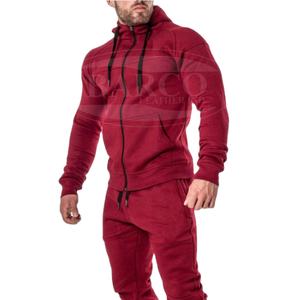 Survêtement en molleton de coton respirant personnalisable pour homme, uni, séchage rapide, logo personnalisé, taille plus, technique de cuir imprimé personnalisée - Product Image 1