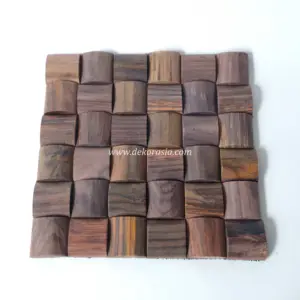 Wall Cladding Log Rosewood, Natural Wood Wall Cladding Wall Panels Decorative Accents