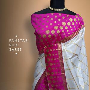 ราคาที่ดีที่สุดในล่าสุดผู้หญิงสารีบริสุทธิ์ Handloom ผ้าไหมสารีที่มีคุณภาพที่ดีที่สุดผ้าไหมสารีผู้ผลิต - Product Image 3