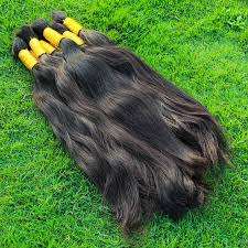 Extensions de cheveux Remy noirs naturels en vrac à donneur unique et perruques de l'Inde Style de vague profonde lâche - Product Image 5