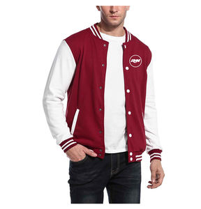 Blouson aviateur universitaire en toile de haute qualité pour hommes style letterman pour l'hiver - Product Image 1