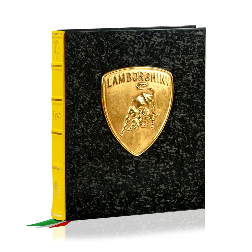 DNA Lamborghini Book-per auto collezionisti-Libro Personalizzato per la casa di Lusso Della Decorazione-Lamborghini car detailing-Carbonio in fibra di