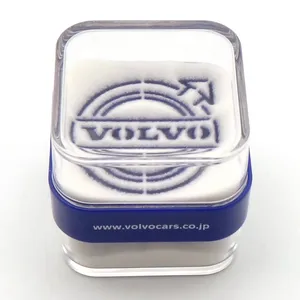 Acrylic sand timer car logo corporate promotional gift items