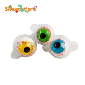 Halloween Candy Big Eyeball Gummy Candy Halal Fruit Flavors Candy