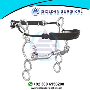 GOLDEN - Bocado de tres anillos combinados para equitación, modelo GSIB-100509, bajo MOQ, suministros ecuestres - Product Image 2
