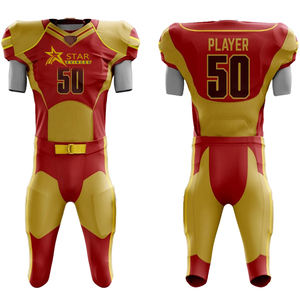 Maillot d'entraînement de football américain pour adultes, manches courtes, personnalisable, taille plus, design en maille respirante pour les joueurs de tous les niveaux - Product Image 3