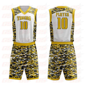 Latest Basketball Jersey New Style Comfortable American Men Youth Basket Ball Uniform - Product Image 3