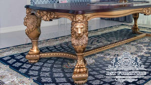 Juego de Comedor de Lujo Estilo Italiano, Muebles de Comedor de Madera Tallada para Hogares de Lujo - Product Image 2