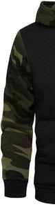 Sweat à capuche pull homme doux polaire contraste couleur camouflage imprimé manches sweat hiver sweats à capuche - Product Image 5