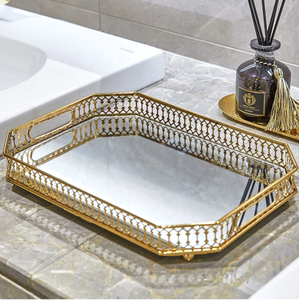 Offre spéciale nouveau design plateau miroir présentoir de parfum en verre plateau vanité - Product Image 2