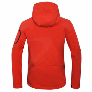 Chaquetas deportivas Softshell personalizadas para hombre, informales, de invierno, grises, impermeables, transpirables, de talla grande, con capucha térmica y bolsillo con cremallera lavada - Product Image 2