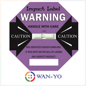 สติกเกอร์ติดฉลากกันกระแทกพร้อมบาร์โค้ดสำหรับป้องกันการขนส่งและการตรวจจับการตกกระแทก 25G-100G โดย Wan-Yo - Product Image 6