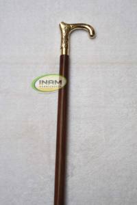 Bâton de marche en bois Shisham de qualité spéciale avec poignée Derby incrustée en laiton design cannes de marche pour la randonnée en plein air - Product Image 3