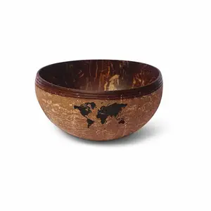 New products Homewarecrafts wooden jumbo coconut bowl dog food bowl sets wholesale trade