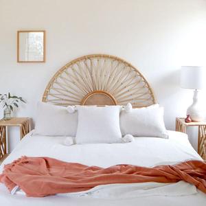 Tête de lit en rotin écologique, tête de lit Vintage en rotin pour lit simple, fabriquée à la main au Vietnam, vente en gros, - Product Image 3