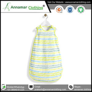 Sac de couchage pour bébé sans manche et sans pied personnalisation complète oem custom gots fabricants de sacs de couchage pour bébé de l'Inde - Product Image 3