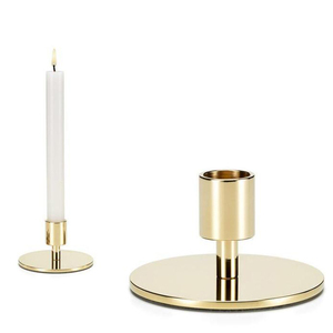 Portavelas cónico de Metal dorado - Product Image 2