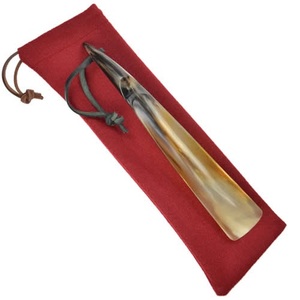 ฮอร์นรองเท้าแบบสั้นขัดมันทำจากหนังควายแท้ - Product Image 4