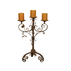 Bougeoir en fer de qualité supérieure Design standard Bougeoir de couleur noir et or pour fournisseur en gros - Product Image 4