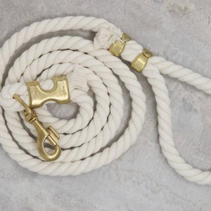 เชือกสำหรับสุนัขทำด้วยมือทำจากผ้าฝ้ายธรรมชาติ - Product Image 1