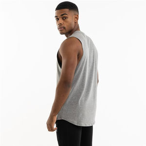 Débardeur de fitness d'été sur mesure pour hommes, taille XL, débardeurs, maillots de sport en polyester à séchage rapide, chaînes de perles, poche boutonnée décontractée - Product Image 2