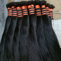 EXTENSIONS de cheveux indiens REMY à DOUBLE dessin, 100% vrais cheveux humains en vrac pour une utilisation en usine, meilleur fournisseur en gros