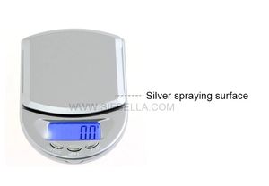 เครื่องชั่งอิเล็กทรอนิคส์ชั่งน้ำหนักดิจิตอลขนาดพกพาเครื่องชั่งดิจิตอลเครื่องพ่นสีเงินความแม่นยำสูง - Product Image 6