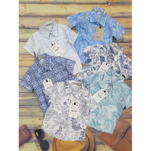 Camisas de algodón para niños, ropa de manga corta, novedad, Otoño, 100% - Product Image 1