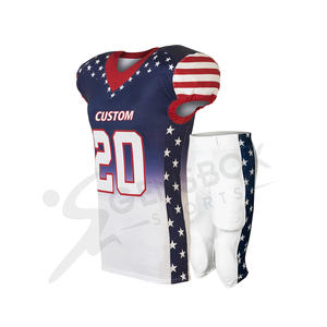 Uniformes de Football américain sublimation, nouveaux modèles, vente en gros, imprimés personnalisés, uniformes respirants et à séchage rapide - Product Image 6